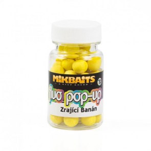 MIKBAITS Plovoucí fluo boilie 10mm Zrající banán